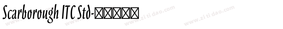 Scarborough ITC Std字体转换